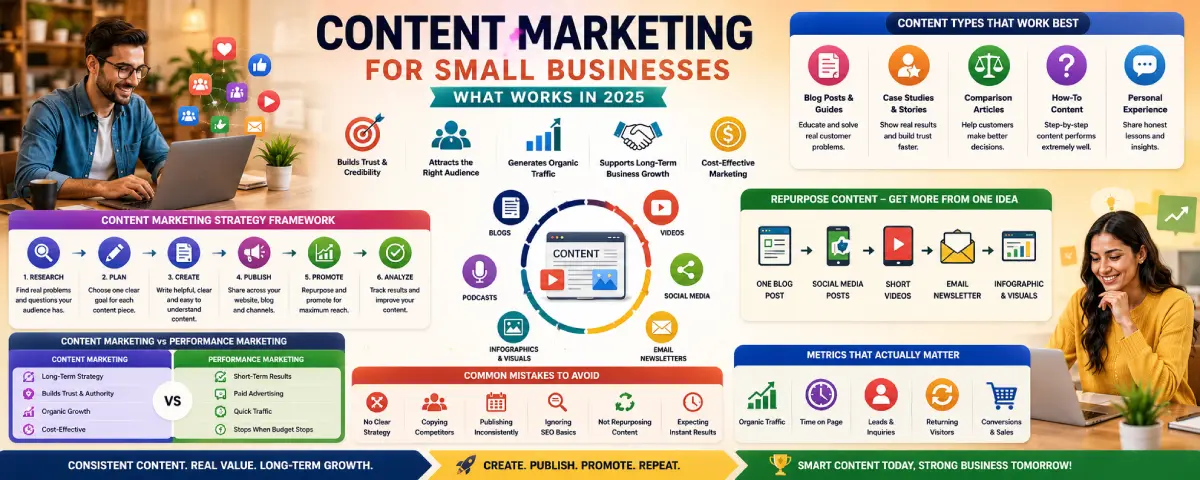 Content Marketing for Small Businesses: What Works in 2025