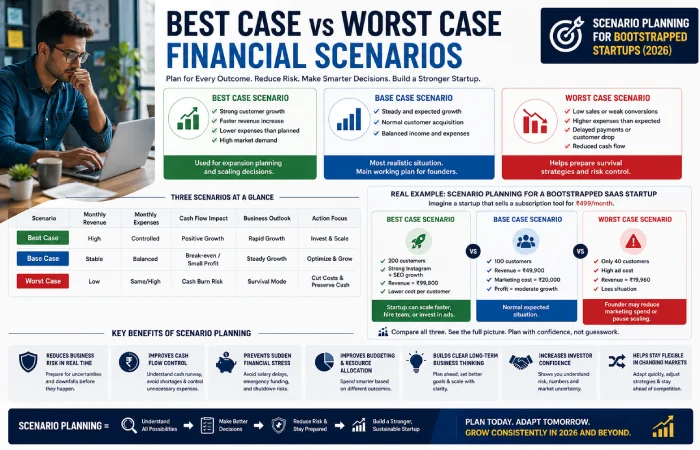 best case vs worst case financial scenarios 