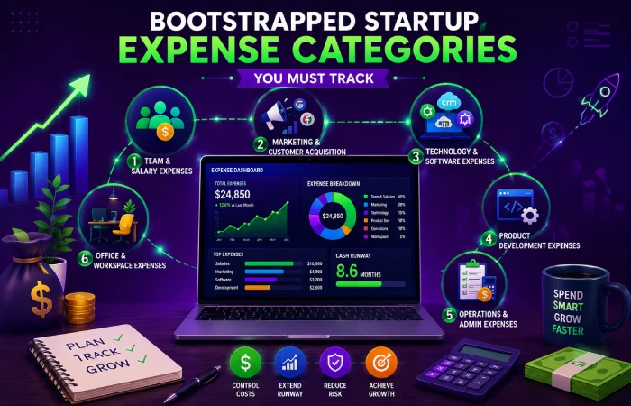 bootstrapped startup expense categories you must track