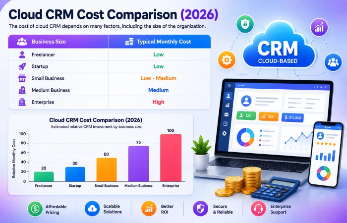 cloud crm cost comparison (2026)