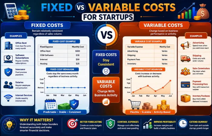 fixed vs variable costs for startups