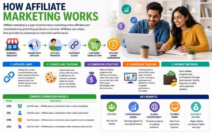 how affiliate marketing works