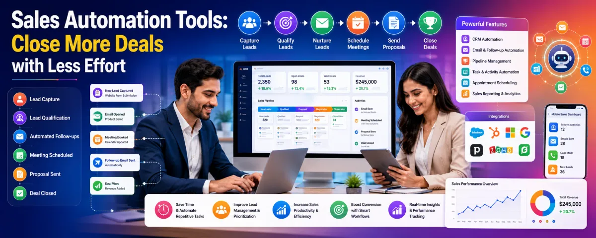 Sales Automation Tools: Close More Deals with Less Effort