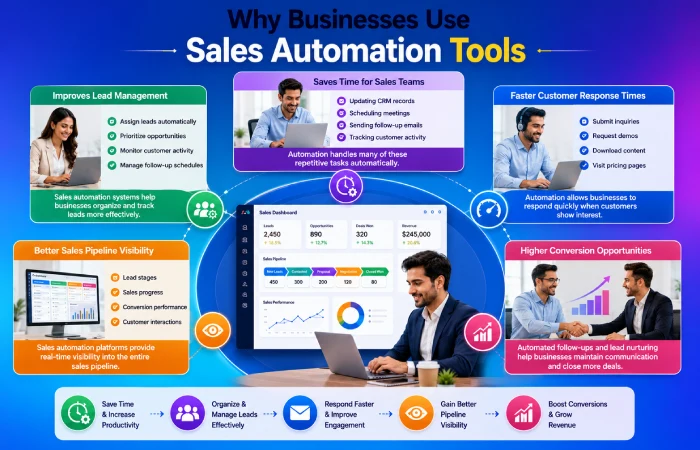 why businesses use sales automation tools 