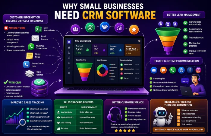why small businesses need crm software