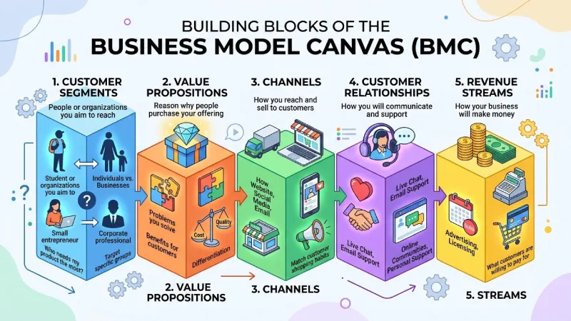The Nine Building Blocks of the BMC