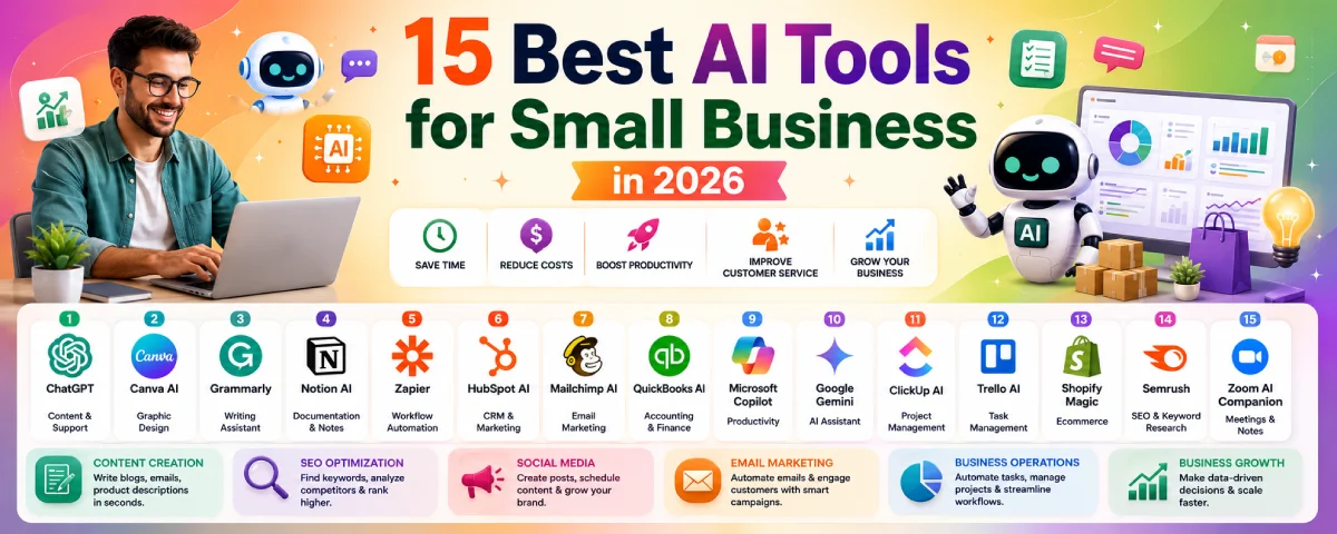 15 Best AI Tools for Small Business in 2026