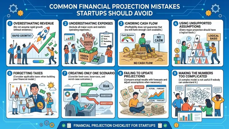 common financial projection mistakes startups should avoid