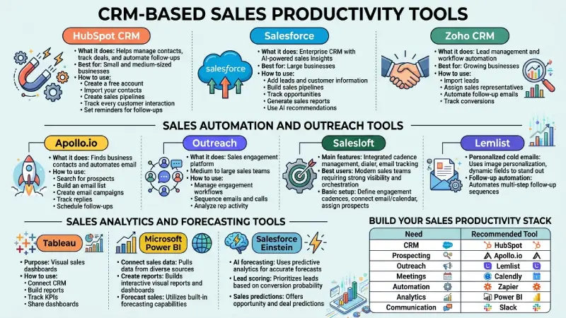 crm-based sales productivity tools