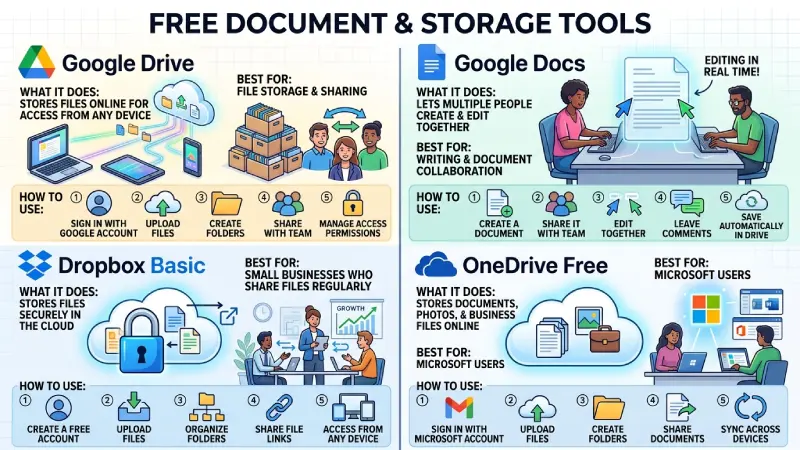free document and storage tools