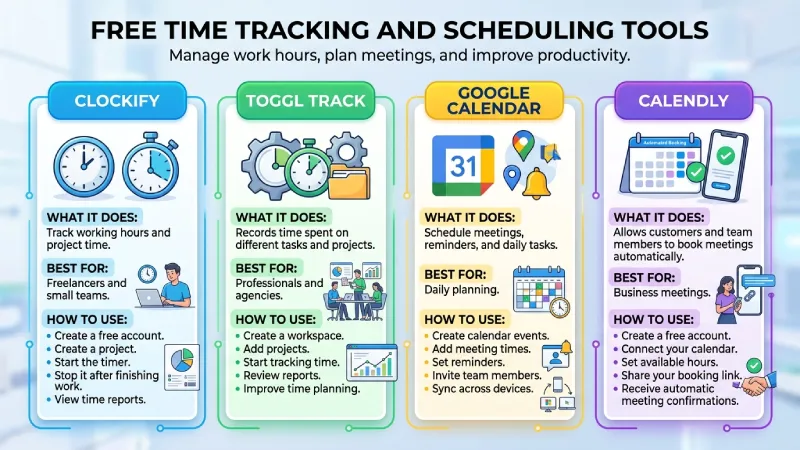 free time tracking and scheduling tools 