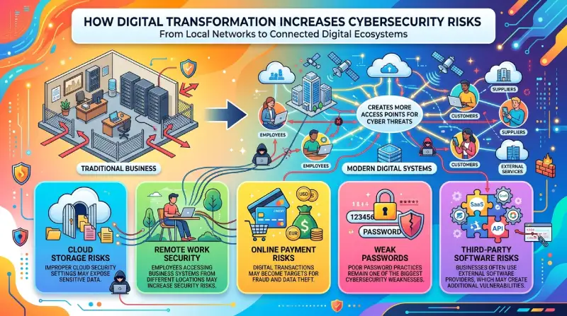 how digital transformation increases cybersecurity risks