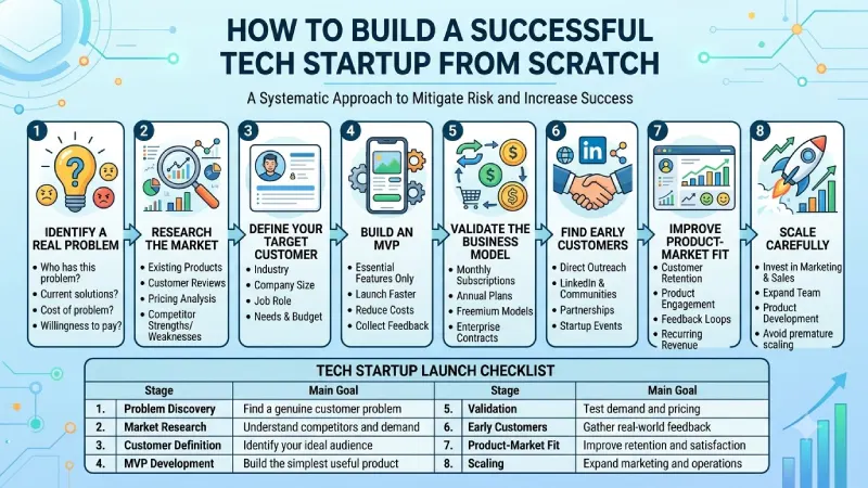 how to build a successful tech startup from scratch