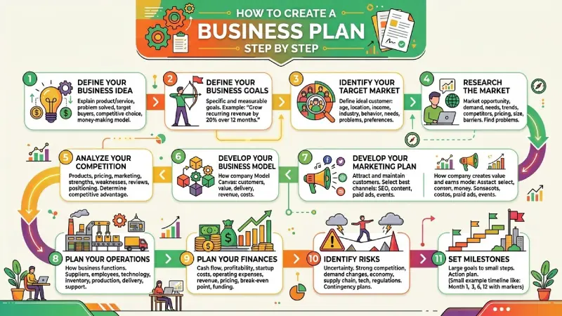 how to create a business plan step by step
