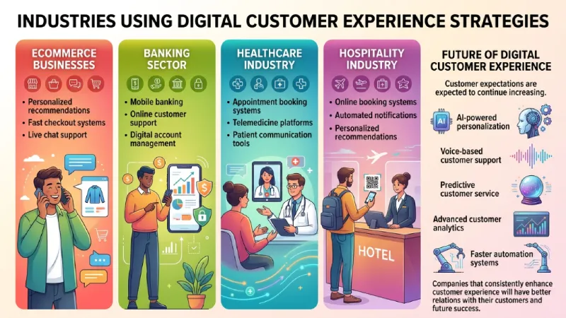 industries using digital customer experience strategies