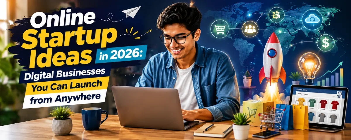 Online Startup Ideas in 2026: Digital Businesses You Can Launch from Anywhere