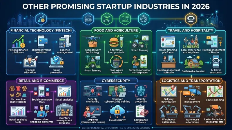 other promising startup industries in 2026