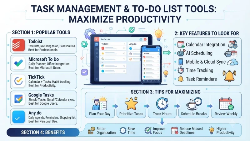 task management and to-do list tools