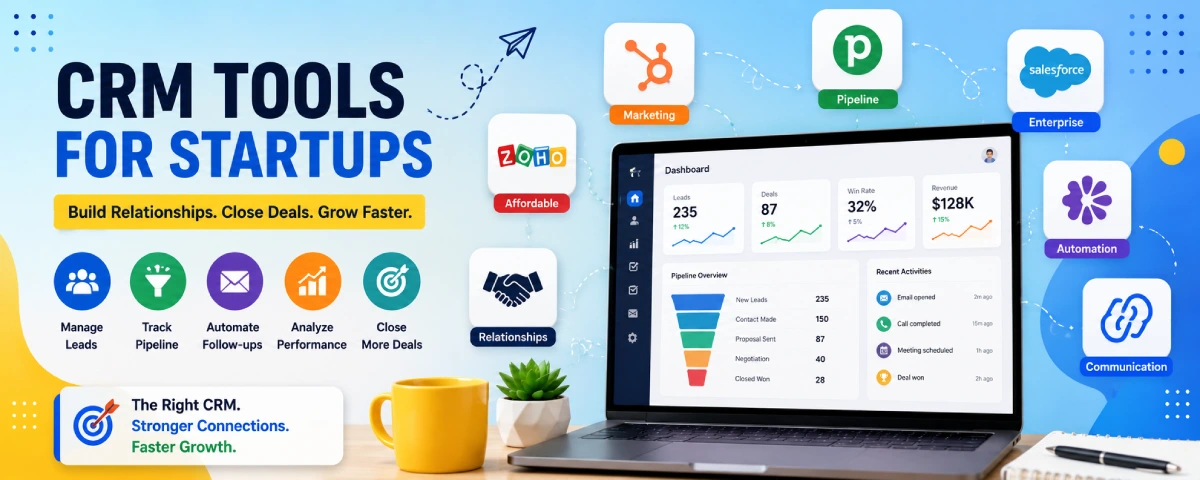 CRM Tools for Startups: Best Customer Relationship Management Software (That Your Team Will Actually Use)
