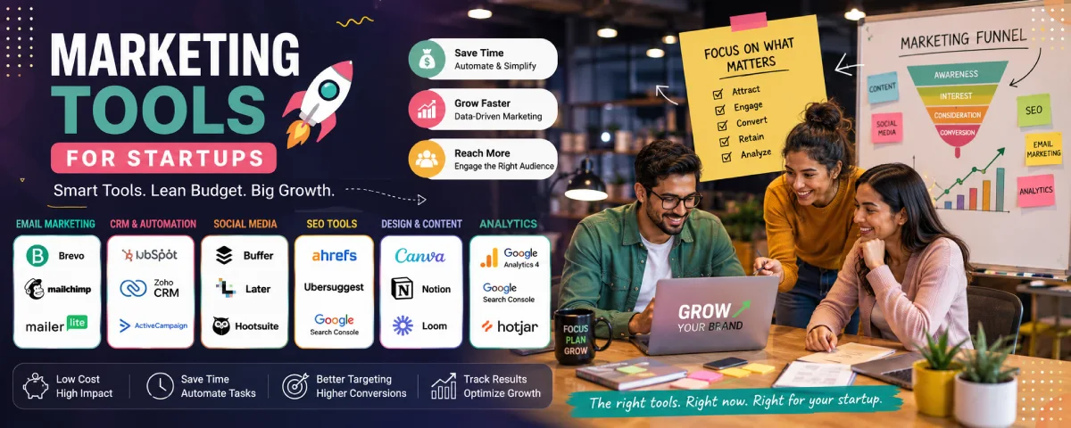 Marketing Tools for Startups: Must-Have Software to Grow Your Brand (Without Burning Cash)