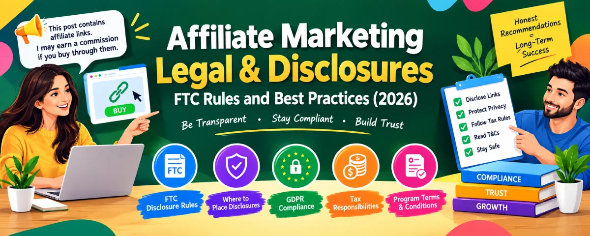 Affiliate Marketing Legal & Disclosures: FTC Rules and Best Practices (2026)