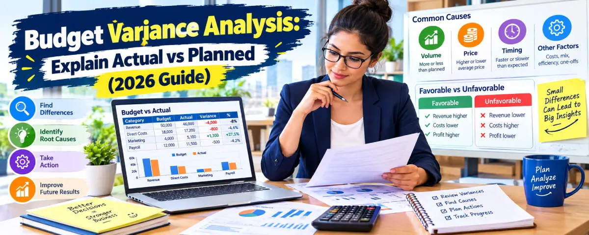 Budget Variance Analysis: Explain Actual vs Planned (2026 Guide)