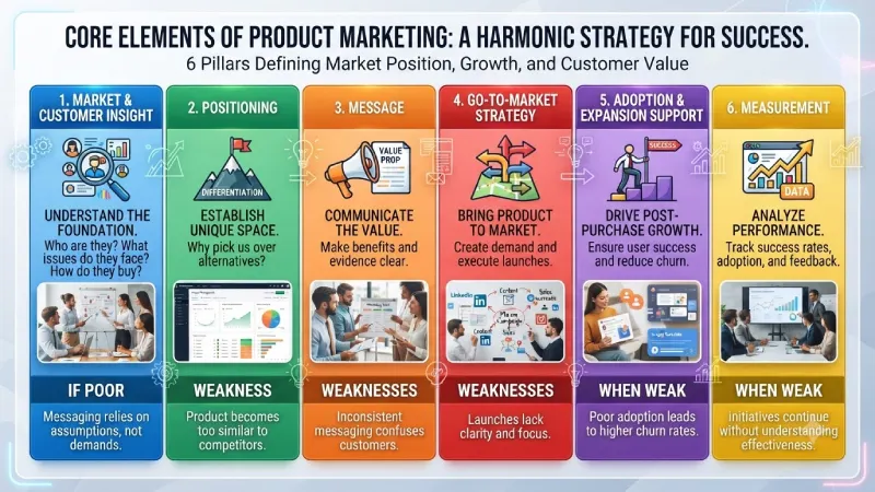 core elements of product marketing