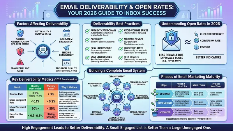email deliverability and open rates 