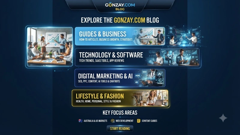 gonzay.com blog and content categories