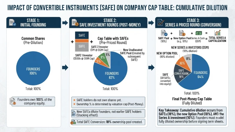 how can convertible instruments affect the cap table