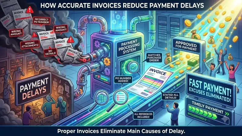 how do accurate invoices reduce payment delays
