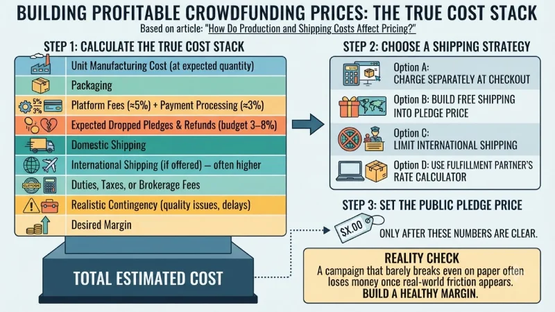 how do production and shipping costs affect pricing?