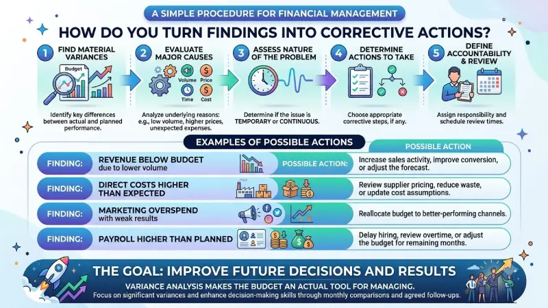 how do you turn findings into corrective actions