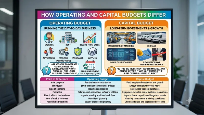how operating and capital budgets differ