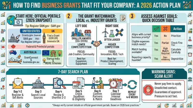 how to find business grants