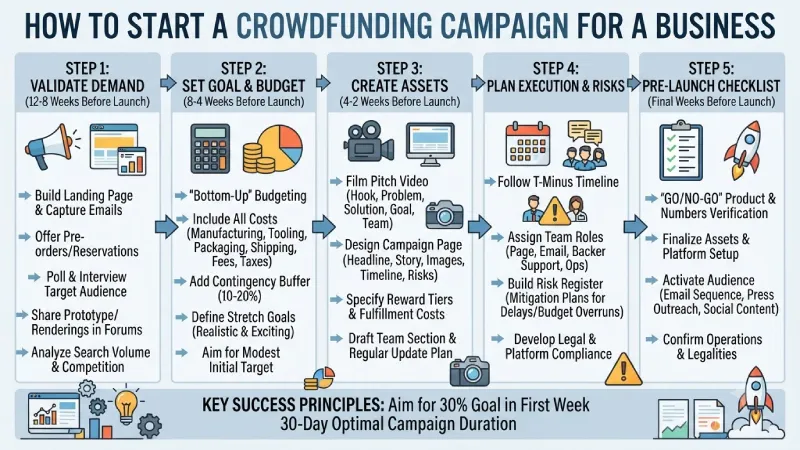 how to start a crowdfunding campaign for a business