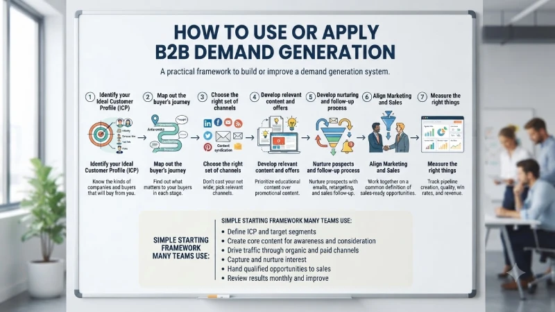 how to use or apply b2b demand generation