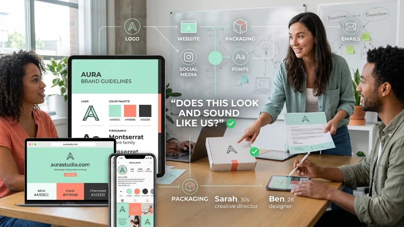 how to use or apply brand identity