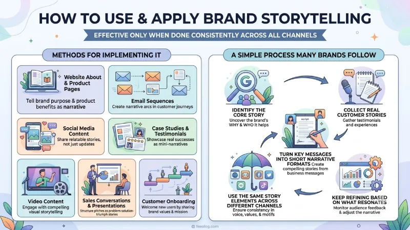 how to use or apply brand storytelling