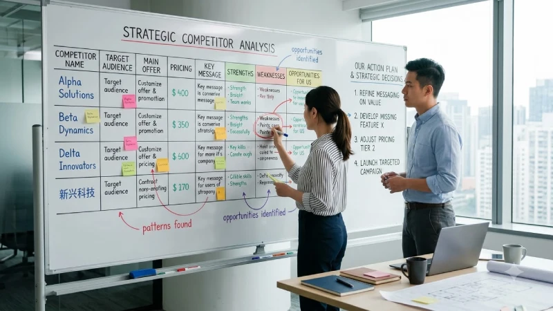 how to use or apply competitor analysis