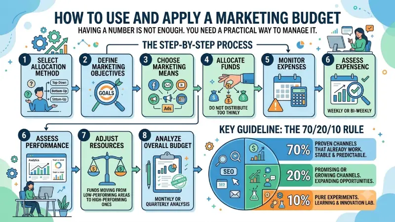  how to use or apply marketing budget