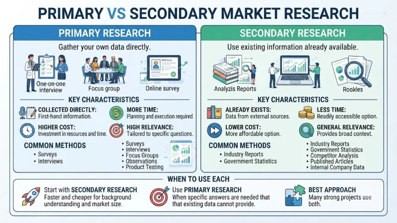 primary vs secondary market research