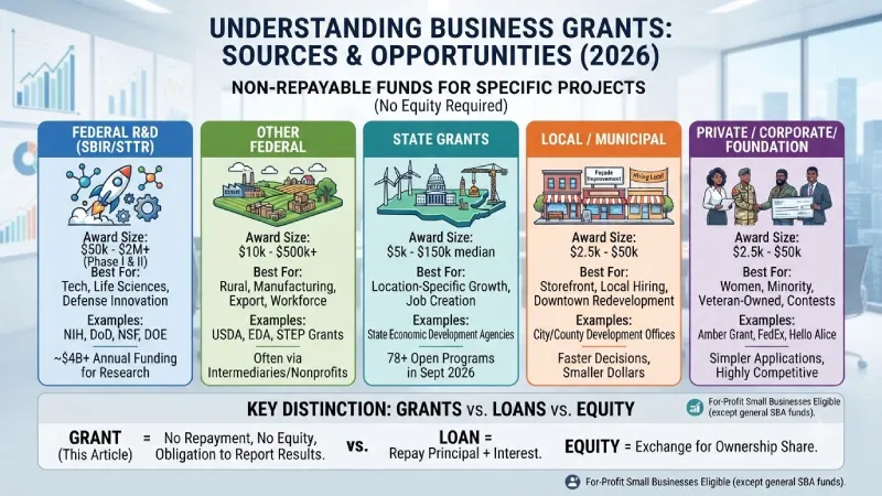 what are business grants and who provides them?