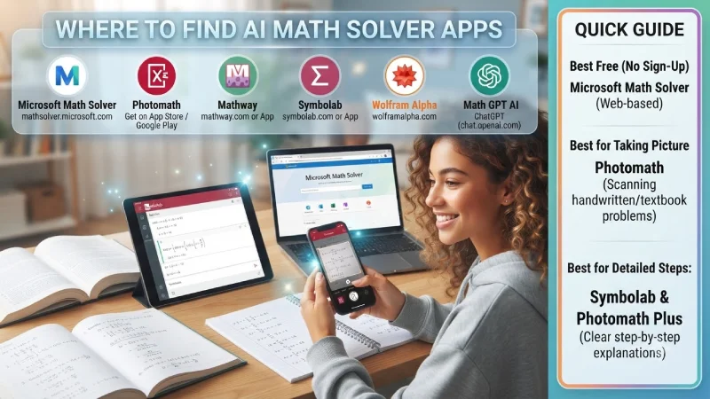 where to find ai math solver apps